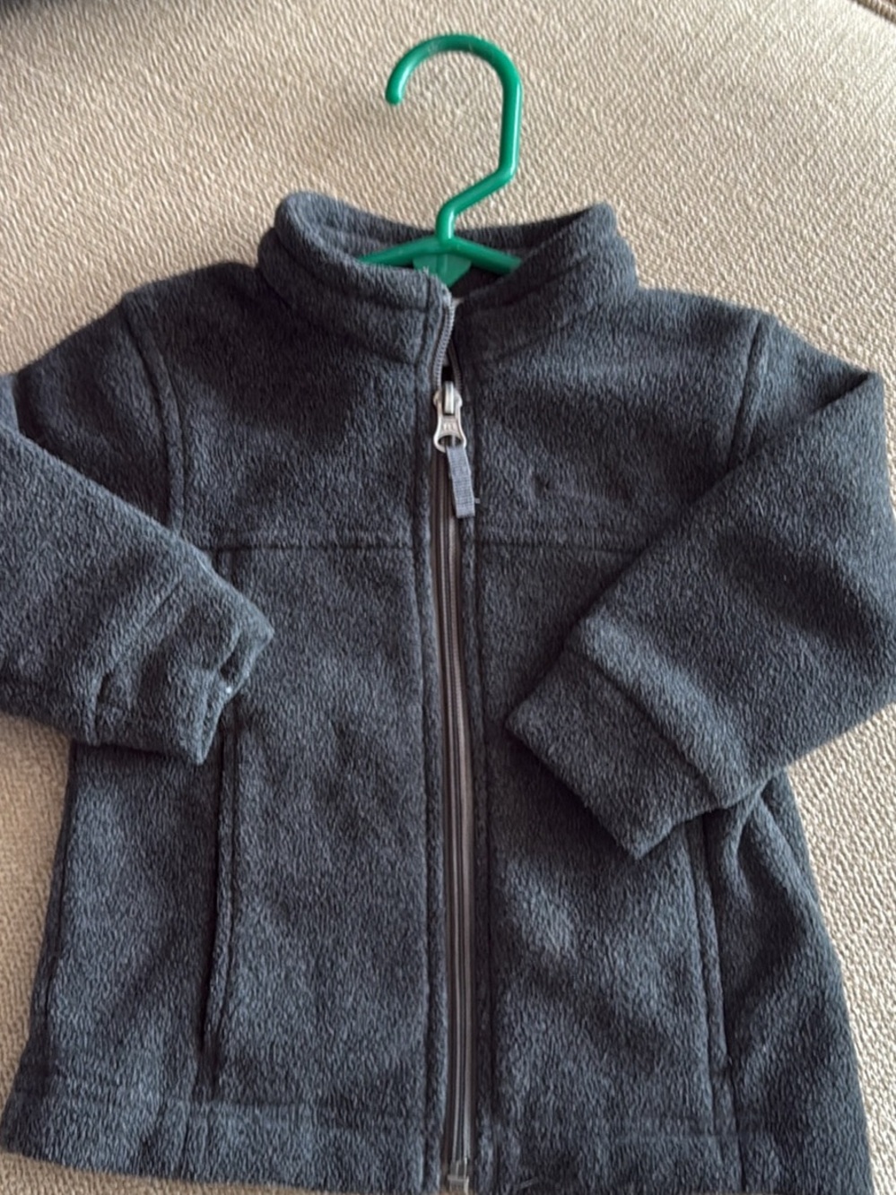 Columbia Kids Charcoal Gray Fleece Puffer Jacket